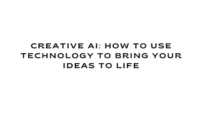 Creative AI