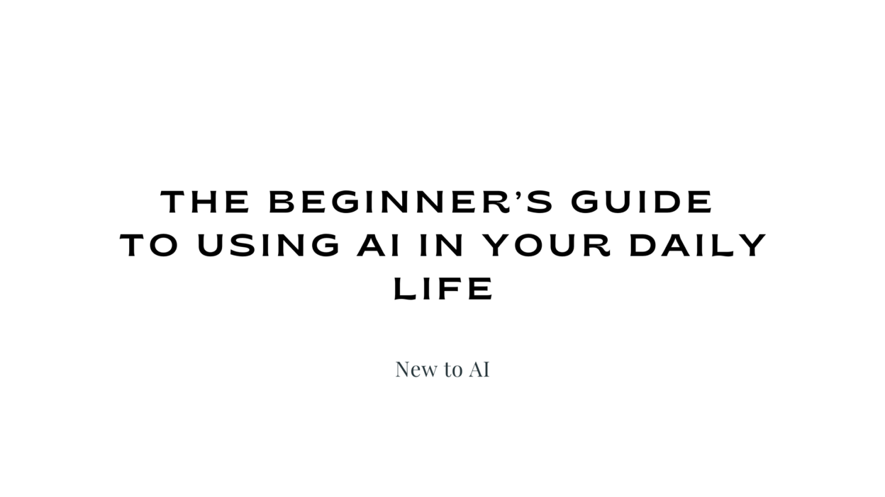 The Beginners Guide to AI